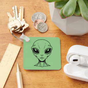 Alien Face Keychain