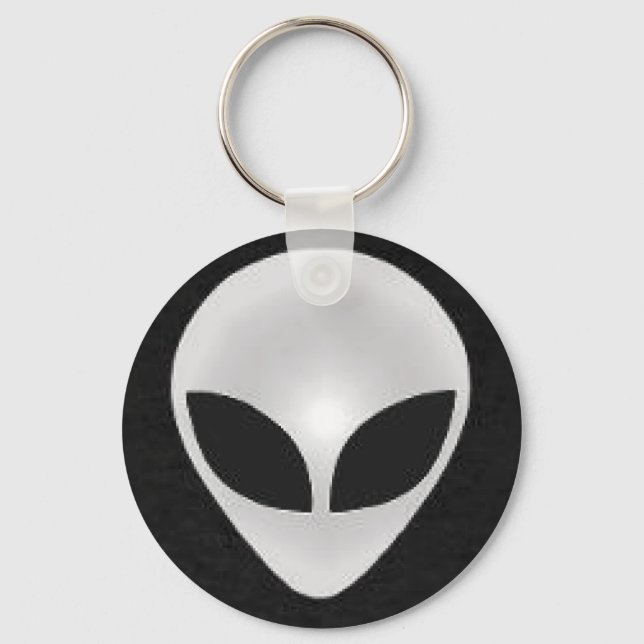 Alien Face Keychain (Front)