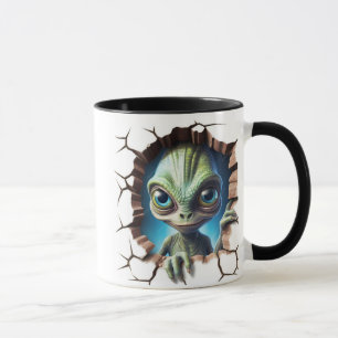 Alien face mug