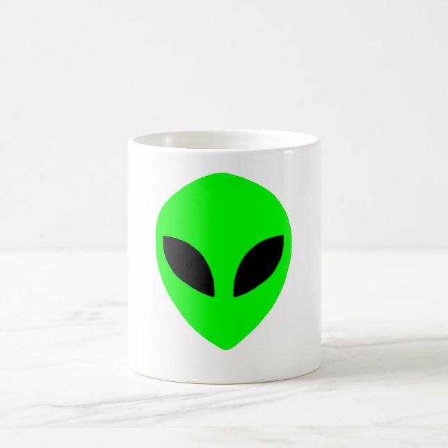 alien face mug green (Center)
