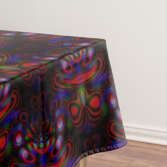 alien face pattern  tablecloth (In Situ)