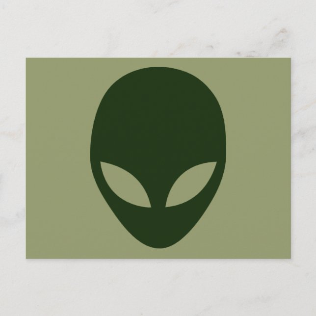 Alien Face Postcard (Front)