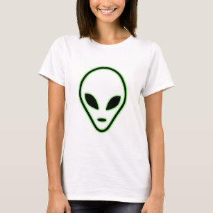 Alien face womens t shirt