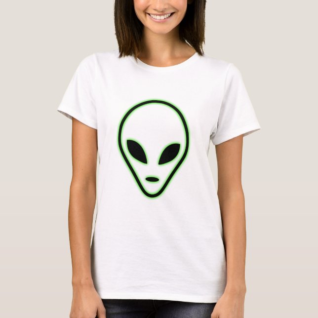 Alien face womens t shirt (Front)
