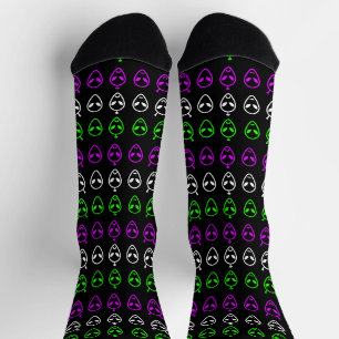 Alien Faces Trio Socks