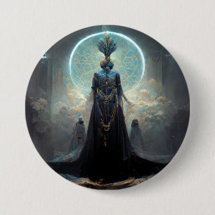 Alien Fae 3 Fantasy Sci-Fi Inch Round Button