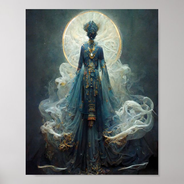 Alien Fae 4 Fantasy Sci-Fi Art Poster (Front)