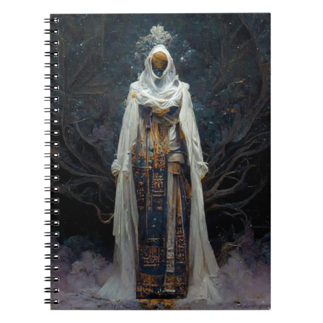 Alien Fae Fantasy Sci-Fi Notebook (Front)