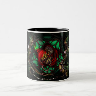 Alien Family Picture Two-Tone Coffee Mug