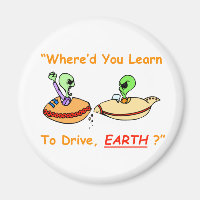 Alien Fender Bender Magnet