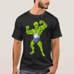 Alien Fitness Bodybuilder T-Shirt<br><div class="desc">Alien Fitness Bodybuilder</div>