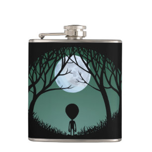 Alien Flask Alien Grey Drink Flasks Personalize