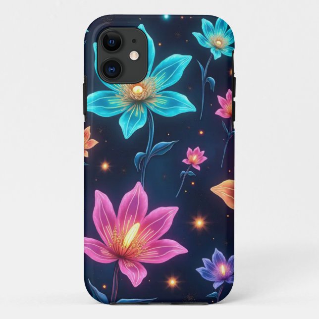 Alien Floral Galaxy iPhone/iPad Case (Back)