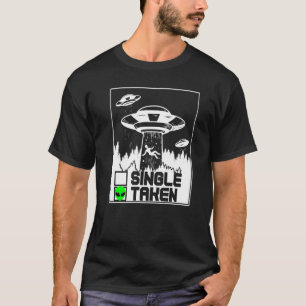Alien For Adults Spacecraft Ufo Green Area 51 T-Shirt