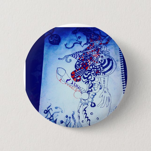 alien for real  2 inch round button (Front)