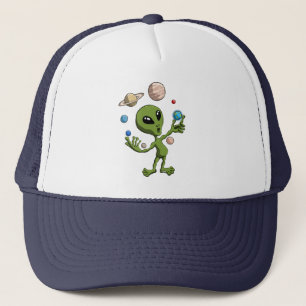 Alien found life trucker hat