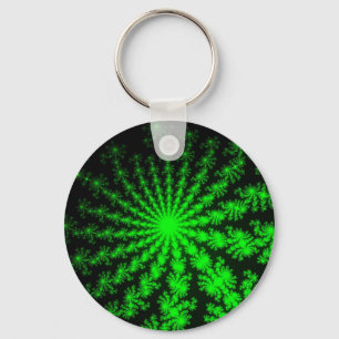 Alien Fractal Burst Keychain