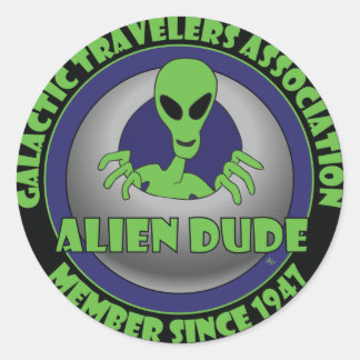 ALIEN GALAXY #1 CLASSIC ROUND STICKER