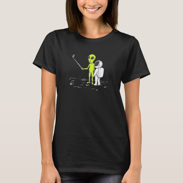Alien Galaxy Ufo fan Sifi style streetwear top._2 T-Shirt (Front)