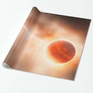 Alien Gas Giant Planet Space Art Wrapping Paper