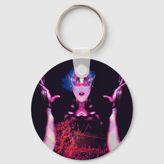 Alien Ghost Keychain (Front)