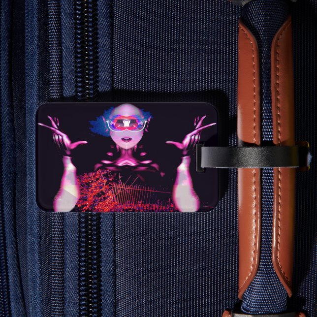 Alien Ghost Luggage Tag (Back Insitu 2)