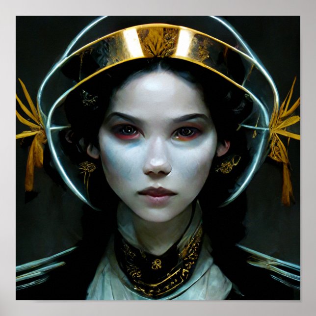 Alien Girl 2 Science Fiction Poster (Front)