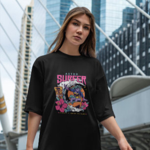 Alien Girl Surfing T-Shirt