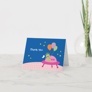 Alien Girl Thank You Note Card