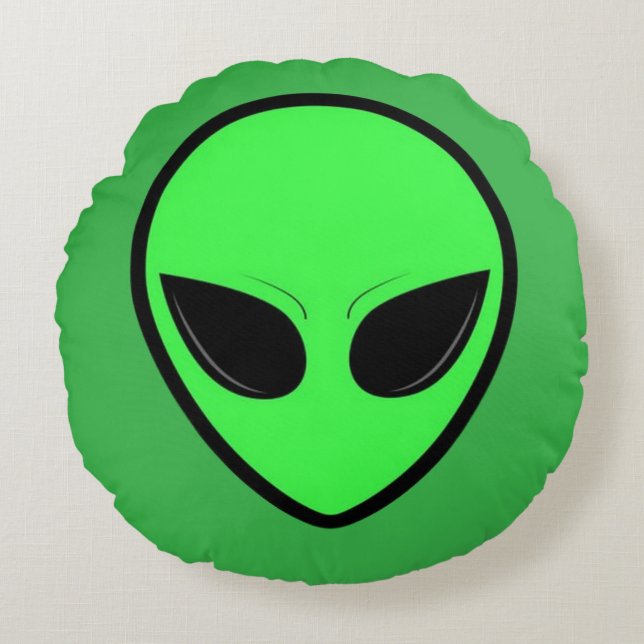 Alien Glow Round Pillow (Front)