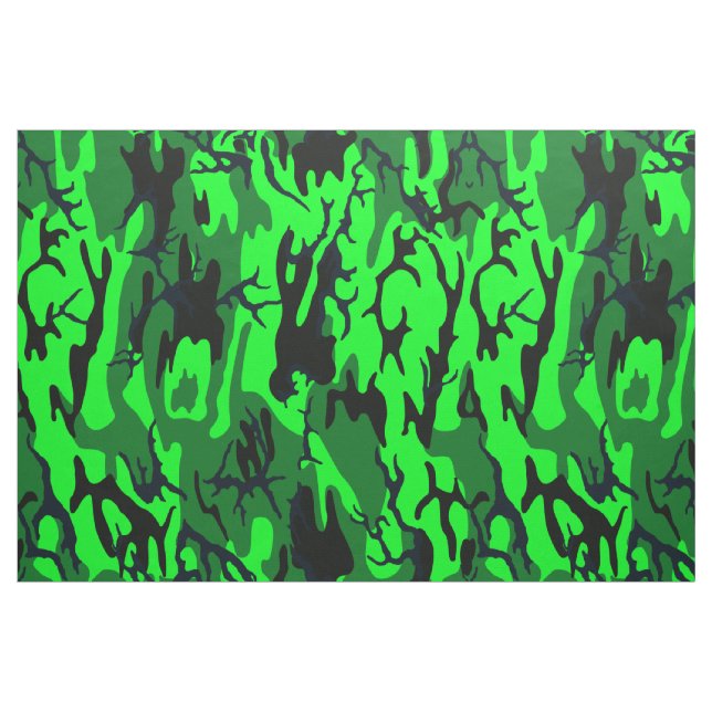 Alien Green Camo Fabric (Fat Quarter)
