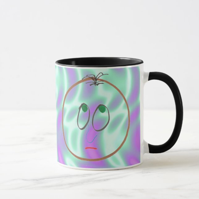Alien Green, Funny Faces Mug (Right)