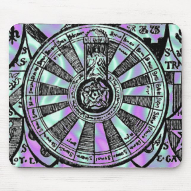 Alien Green, King Arthur-Knights-Table Mouse Pad (Front)