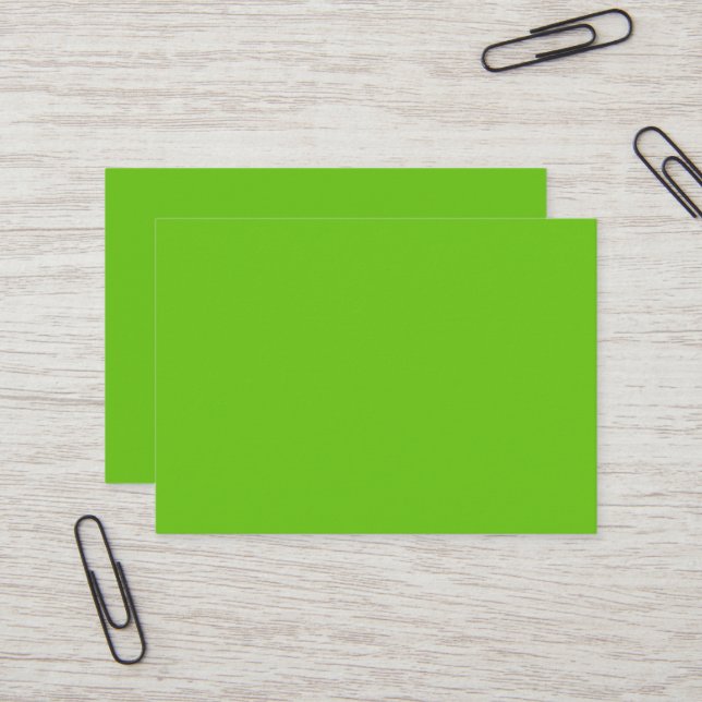Alien Green Mighty Carte de visite (Devant/Arrière en situation)