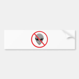 Alien Grey Bumper Sticker