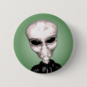 Alien Grey Button