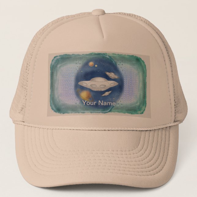 Alien Grey Casquette de vaisseau spatial (Devant)