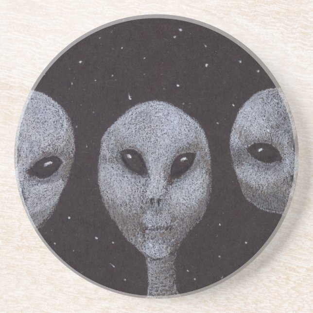 Alien Greys Coaster (Front)