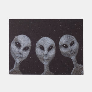 Alien Greys Doormat