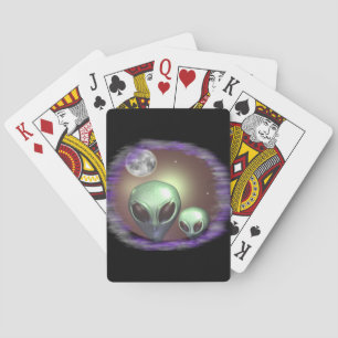 Alien greys items playing cards