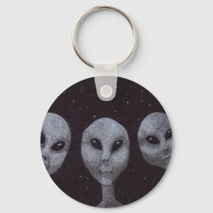 Alien Greys Keychain