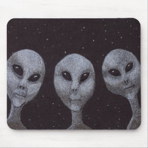 Alien Greys Mouse Pad