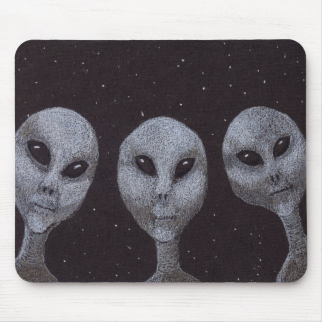 Alien Greys Mouse Pad (Front)