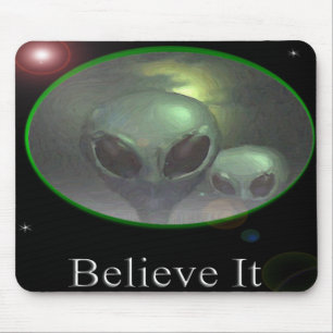 Alien greys mousepad