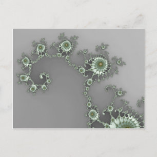 Alien gris - Carte postale fractale