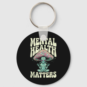 Alien Groovy Mental Health S Mental Health Awarene Keychain