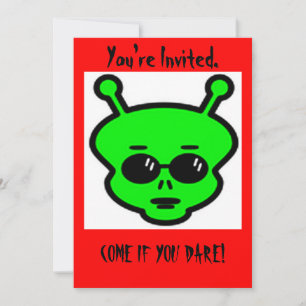 Alien Halloween Invitation