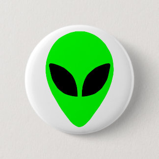 Alien Head 2 Inch Round Button
