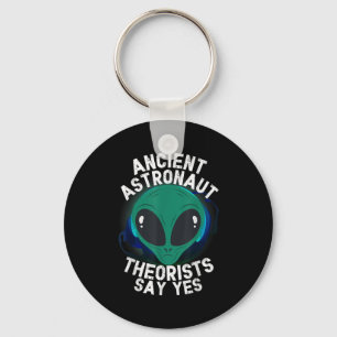 Alien Head Ancient Astronaut Theorists Say Yes Ali Keychain