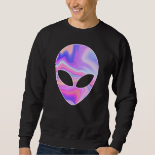 Alien Head Colourful Rave UFO Sweatshirt